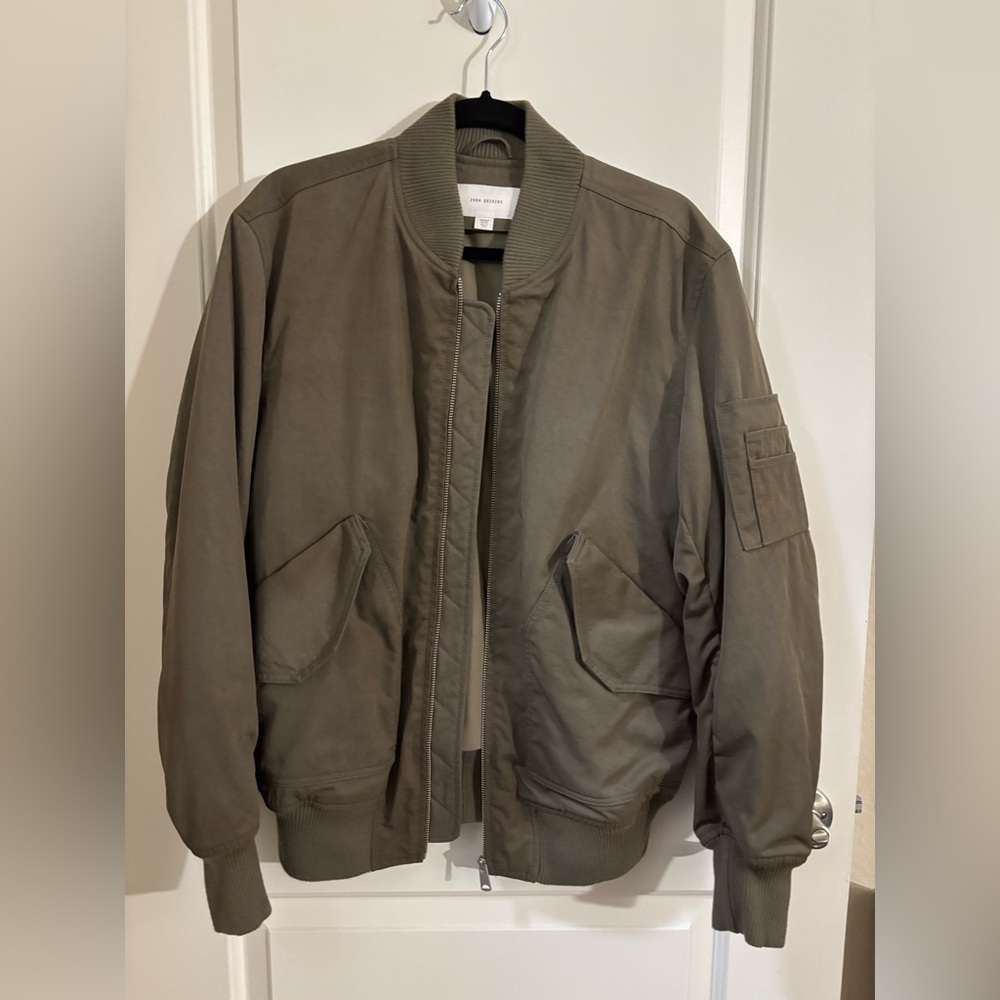 Zara Padded Bomber Jacket NWOT